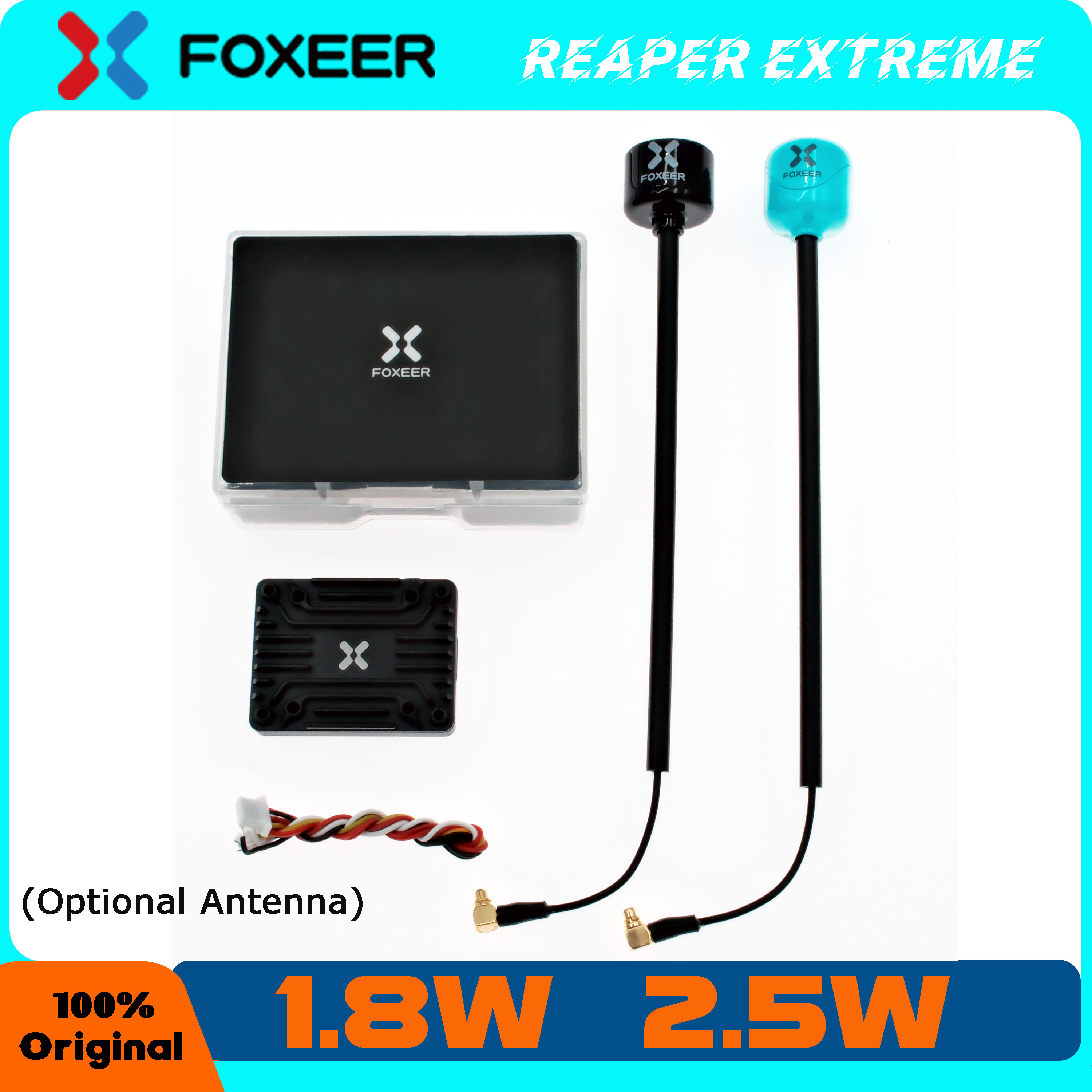 Foxeer Reaper Extreme 2.5W Vtx - Transmissor Foxeer-comutável para drones de longo